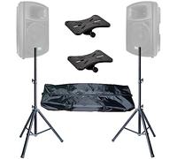 Duramex (TM) Trépied réglable en hauteur pour haut-parleur DJ PA 35 mm Insert compatible avec supports de montage et sac de transport