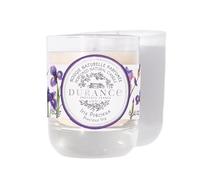 DURANCE Bougie Naturelle Parfumée, Iris Précieux, 180g, Fabrication Française