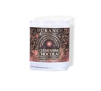 Durance - Bougie parfumée au chocolat Clémentine, 180g, Cire naturelle, Récipient en verre, Fabriquée en France
