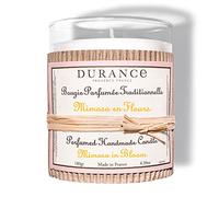 Durance Mimosa in Bloom Bougie parfumée faite à la main 180 g - Bougie parfumée de luxe avec pot en verre - Longue durée de combustion de 40 heures - Bougie d'aromathérapie parfum maison