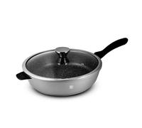 Sauteuse Grise Fonte D'aluminium 24cm Anti Adhésif Tfi