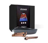 Coffret 3 poêles antiadhésives Légende à manches amovibles 20,24,28cm -Batterie de cuisine Durandal compatible four, induction