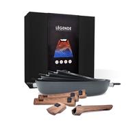 Coffret 4 poêles antiadhésives Légende à manches amovibles 20,24,28,32cm -Batterie de cuisine Durandal compatible four,induction