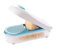 Durandal Coupe-légumes manuel - Mandoline - Coupe-oignons - Coupe-frites - Ustensile de cuisine - Hachoir à oignons - Rabot à concombre - Trancheuse universelle - Hachoir multifonction - Hachoir