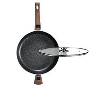 Durandal Légende Poêle à Frire avec Couvercle et Poignée Amovible - Anti-Adhésive en Aluminium - Compatible Induction (32 cm)