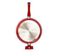 Durandal Poêle antiadhésive avec fond nid d'abeilles rouge Tentation 32cm