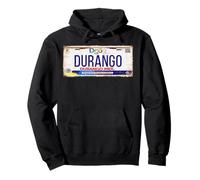 Durango Mexico License Plate Mexican Travel Vacation Beach Sweat à Capuche