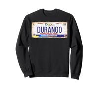Durango Mexico License Plate Mexican Travel Vacation Beach Sweatshirt