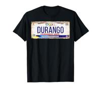 Durango Mexico License Plate Mexican Travel Vacation Beach T-Shirt