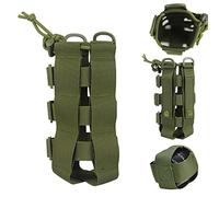 DURANTEY Sac de Bouteille d'eau Tactique Molle Sac de Bouteille Tactique Vert Porte-Bouteille d'eau réglable Sac de Porte-Bouteille d'eau Portable pour Les activités de Plein air (vert)