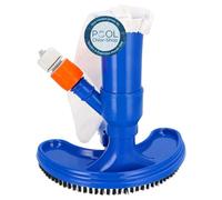 Duraol Aspirateur Jet Vac avec brosses I Aspirateur de Piscine de Haute qualité Selon Le Principe Venturi I À raccorder au Tuyau d'arrosage I Nettoyeur de Piscine avec Filet pour Un Nettoyage Optimal