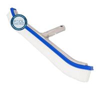 Duraol Brosse de Piscine 46 cm I Brosse de Piscine avec Bords coudés et Renfort en aliminium I Brosse idéale pour Perche télescopique I Balai de Piscine Robuste I Accessoire Haute qualité