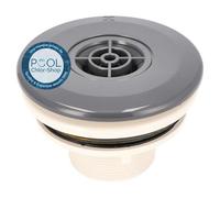 Duraol Buse de refoulement avec Grille I Anthracite I Buse d’entrée réglable pour Piscine avec Liner, Bassin en béton ou en Polyester I Buse en ABS avec Bride, Joints et vis