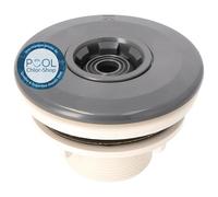 Duraol Buse de refoulement sans Grille I Anthracite I Buse d’entrée réglable pour Piscine avec Liner, Bassin en béton ou en Polyester I Buse en ABS avec Bride, Joints et vis