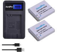 Durapro 2 Pack NB-6L NB-6lh Battery + USB LCD Charger for Canon PowerShot SX500 is, SX710 HS, SX520 HS, SX530 HS, SX510 HS, S120, SX700 HS, SX610 HS, SX600 HS, D30 and SS. 95 cameras