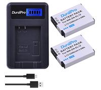 DuraPro Lot de 2 Batteries EN-EL12 en EL12 + Chargeur de Batterie LCD USB pour Nikon Coolpix P300 P310 P330 S630 S640 S800c S1200pj S6000 S6100 S6150 S6200 S82000 S8200 S 9050