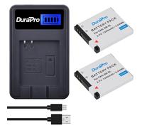 DuraPro Lot de 2 batteries NB-8L NB 8L + chargeur USB LCD pour appareils photo numériques Canon PowerShot A3200 is, A3300 is A2200, A3000 is, A3100 is