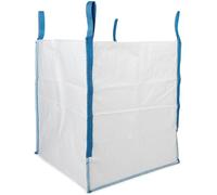 DURASACK Heavy Duty Builder's Bulk Bags 200-Gallon White Woven Polypropylene Contractor Trash Bags for Demo and Construction, Holds up to 2200 lbs, Flap Top, Pack of 10