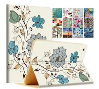 DuraSafe Cases Coque de Protection magnétique pour iPad Mini 4 7,9" 2015 [Mini 4ème génération] A1538 A1550 Motif Fleurs Aquarelle