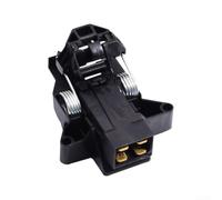 Durashmall ABKB Loquet de porte de lave-vaisselle pour réfrigérateur Electrolux Remplace 5304516818 5304527418 154722401 ABS Kit de verrouillage en métal Noir 77 x 72 mm