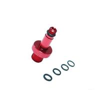 Durashmall Adaptateur de valve d'air de choc arrière en alliage d'aluminium pour RockShox, et outil de pompage réducteur de pression XMM avec bague d'étanchéité - Rouge