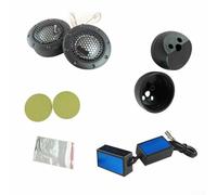 Durashmall Alpine DDT-S30 Haut-parleurs de voiture 2,5 cm à dôme souple haute fréquence 50 W RMS 180 W crête 4 Ohm Montage encastré ou en angle pour systèmes audio de véhicule 12 V 24 V Noir