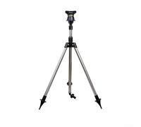 Durashmall Arroseur à trépied rotatif en acier inoxydable pour grands jardins et pelouses avec hauteur télescopique réglable à 360° 56-89 cm irrigation automatique (A)