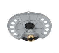 Durashmall Arroseur de pelouse à tourelle - Base résistante - 9 modes de pulvérisation - Réglable - Pour jardin, pelouse, cour - En laiton - Étanche - Raccord pivotant - Intérieur et extérieur