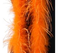 Durashmall Boa Châle en plumes d'autruche pour robe, chemise, décoration, travaux manuels, doux, avec bordure moelleuse rouge, rose, bleu, jaune, vert, orange, blanc, noir, camel (orange)