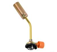 Durashmall Buse de chalumeau à gaz en laiton pour cuisine et barbecue, tête de brûleur de flamme coupe-vent réglable à 1300 °C, outil de soudage rotatif à 360° pour gâteau, crème br?lée camping (19 cm