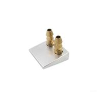 Durashmall Buse d'entrée de refroidissement à eau en alliage de cuivre et d'aluminium, pour bateau radiocommandé, raccord de mamelon inférieur double ou simple, pour coques de chat, accessoire de