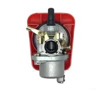 Durashmall Carburateur rouge de rechange 2 temps 80 cc pour moteur de moto 49 cc, 60 cc, 66 cc, mélangeur de carburant haute performance avec grands jets pour une meilleure accélération