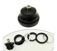 Durashmall Casque de VTT avec double roulement 41,8/52 mm pour tube conique de 40 mm, construction en alliage et acier, facile à installer, noir