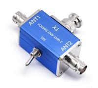 Durashmall Commutateur d'antenne bidirectionnelle CB/HAM - Commutateurs d'antennes radio coaxiales pour station de base - Radios portables mobiles - Connecteur 100 W 1-30 MHz (BNC)
