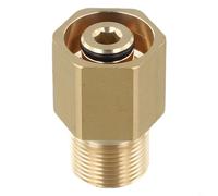 Durashmall Connecteur d'extension de tuyau de sortie d'eau pour machine à laver de voiture, raccord en cuivre haute résistance anti-fuite, pour nettoyage domestique et professionnel, doré, 1 pièce