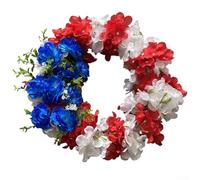 Durashmall Couronne patriotique pour porte d'entrée - Grand drapeau chauve - Résistant aux intempéries - Décoration pour le jour de l'indépendance - À suspendre au mur (3)