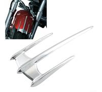 Durashmall Décoration chromée pour garde-boue avant pour V Star 650 1100 XV160 Roadliner Stratoliner et GSX-R CBR Carénage de moto