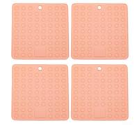 Durashmall Dessous de plat extra épais en silicone antidérapant pour motif nid d'abeille, multi-usages, comme tapis de séchage, ouvre-bocal, porte-cuillère, passe au lave-vaisselle, facile à nettoyer