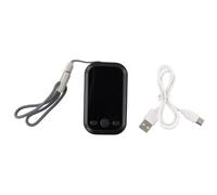 Durashmall Détecteur de qualité de l'air portable en temps réel PM2.5 PM10 PM1.0 Formaldéhyde TVOC Moniteur avec écran couleur Température Humidité Gauge Type-C Charge (Noir)