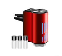 Durashmall Diffuseur de désodorisant rechargeable pour voiture avec démarrage automatique, fonctionnement silencieux, 3 niveaux de parfum, diffuseur d'arômes en métal pour véhicule, salle de bain