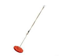 Durashmall Ensemble de balançoire à disque pour enfants avec siège rembourré en plastique et corde d'escalade pour intérieur ou extérieur, cour de jeu, arbre de jeu, rouge, bleu, 30 x 30 cm (rouge)