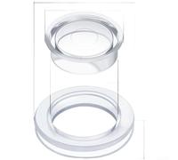 Durashmall Ensemble de cache-trous en silicone pour parasol de piscine, trou de table de 5,1 cm, capuchon de stabilisation sécurisé du vent pour meubles d'extérieur en verre acrylique, installation