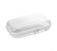 Durashmall Étui rigide transparent à fermeture éclair avec poignée, organiseur de grande capacité pour les essentiels de voyage, les cosmétiques, les jouets, la maison et le bureau D (20 x 12 x 5 cm