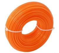 Durashmall Fil de débroussailleuse rond en nylon 2,4 mm x 50 m pour débroussailleuse TrimCut 30 31 40 41 50 51 10 20 40 Orange