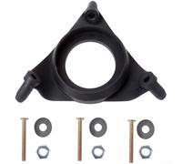 Durashmall GP51487 Kit d'assemblage de boulon de réservoir de toilette triangulaire, joint en caoutchouc et boulons métalliques pour réparation de fuites de cuvette en deux pièces, pièce de rechange