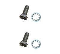 Durashmall Hardwa Lot de 2 vis et rondelles en acier inoxydable pour unité inférieure Johnson OMC, pièce de rechange 0304024 304024 avec rondelle de verrouillage interne pour une fixation sécurisée