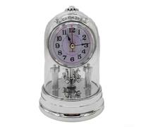 Durashmall Horloge vintage de style européen avec pendule et carillon, réveil rétro pour décoration de bureau, horloge de table à mouvement muet pour salon, chambre à coucher, bureau, décoration