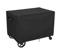 Durashmall Housse de chariot de barbecue d'extérieur en tissu Oxford 420D imperméable - Protection contre les intempéries - Pour four à pizza Force 130 cm - Support de barbecue - Meubles de terrasse