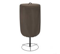 Durashmall Housse de panier d'entraînement de golf robuste 420D imperméable en tissu Oxford avec double couture pour protection contre le soleil et la pluie, 89 x 66 cm, noir (gris)