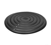 Durashmall Housse gonflable réglable 128 cm, 158 cm, 180 cm, en PVC pour extérieur, spa, piscine, protection contre les intempéries, installation facile, blanc et noir (noir sans H)